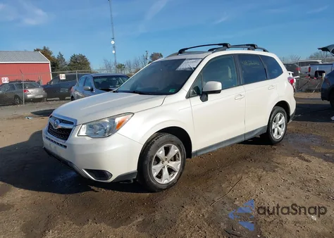 2015 Subaru Forester 2.5I Premium из США, поврежденный, VIN JF2SJADC8FH503254